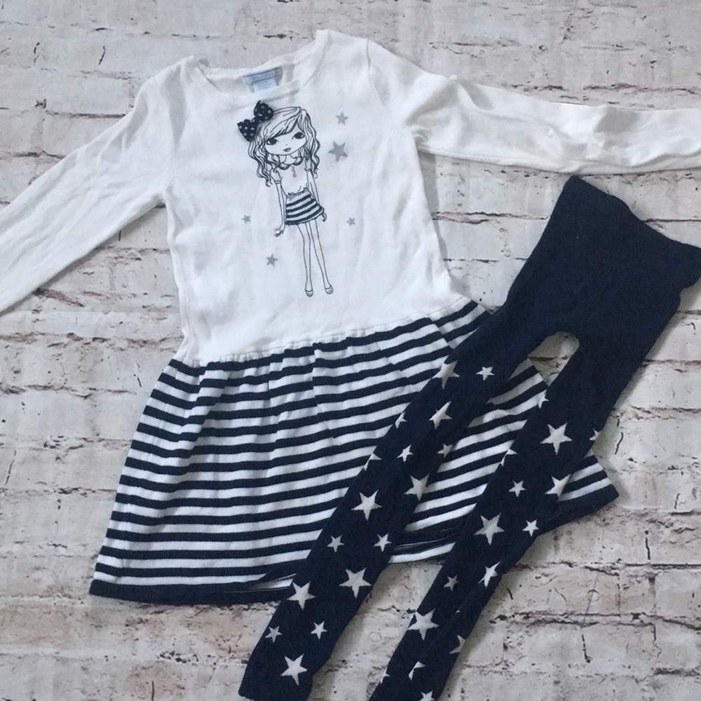 Sweater Dress Tunic w/matching leggings•Size 7-8S